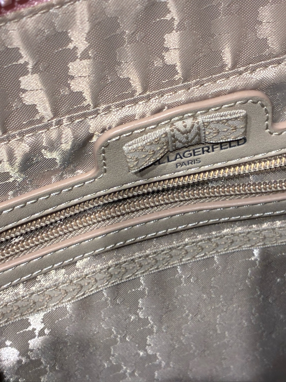 Karl Lagerfeld Paris Margot Blush Pink Tote Crossbody - Picture 12 of 14